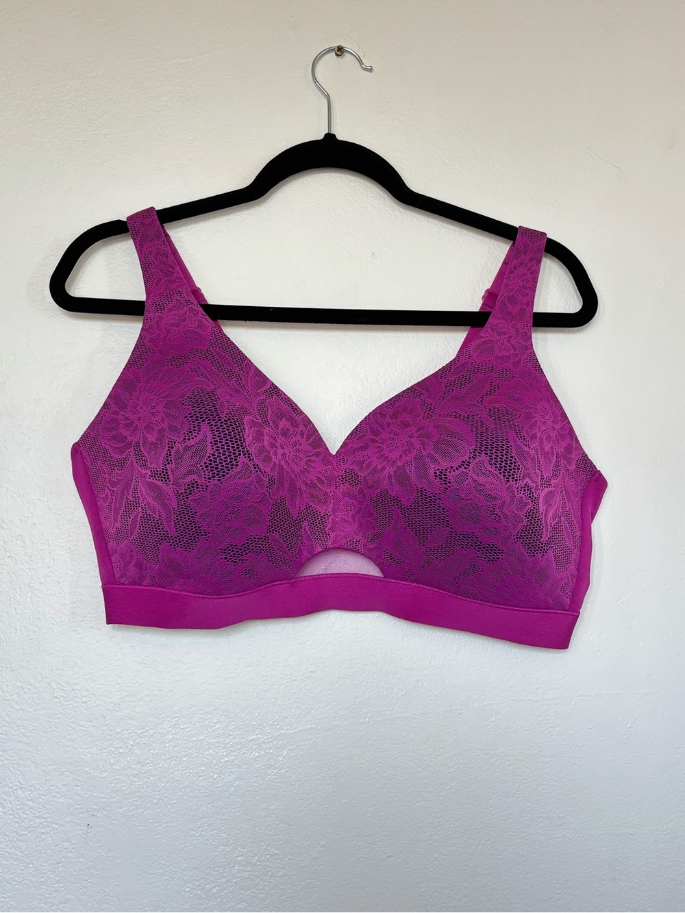 Cacique 42DD Lightly Lined No Wire Bra Comfy Comfort Bliss Lace